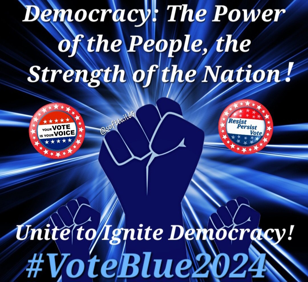 Who wants to connect with more Resisters this week? 💙🌊 If you are a Blue/Dem account that follows me & you want to connect with more Democracy Defenders, drop a comment here to get added to boosts on Mon & Tues! Say Hi, Vet & Follow others who comment, too! 👋 🧐👣 Repost 🔄