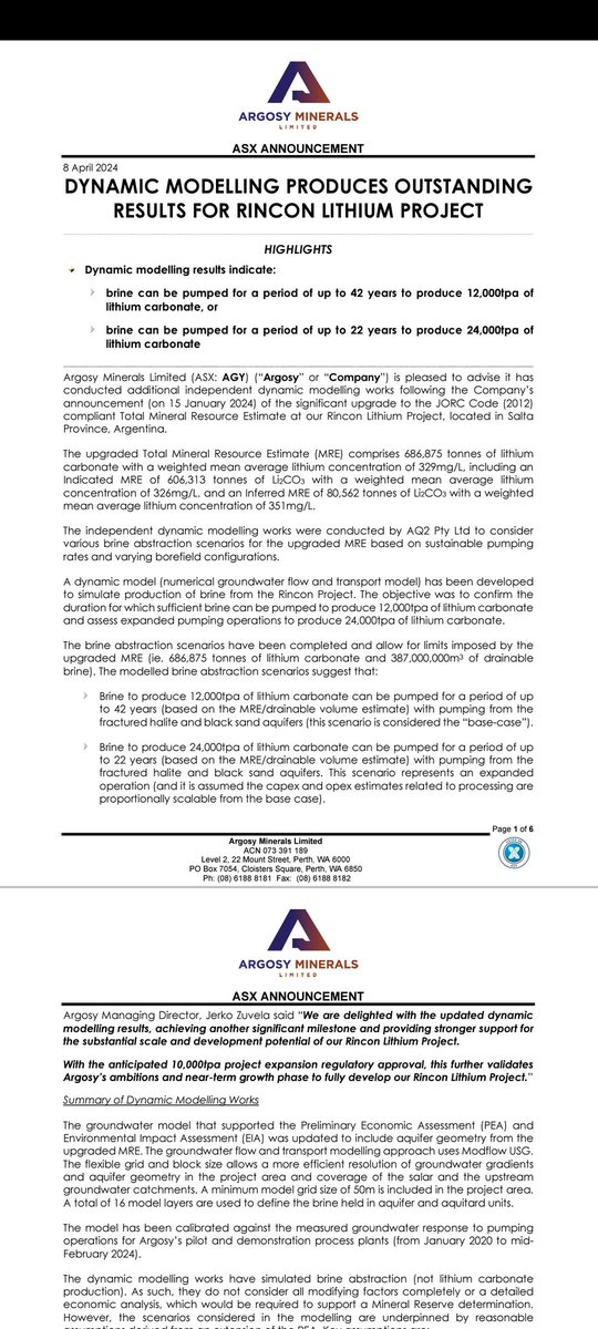 Argosy Minerals Ltd tweet media