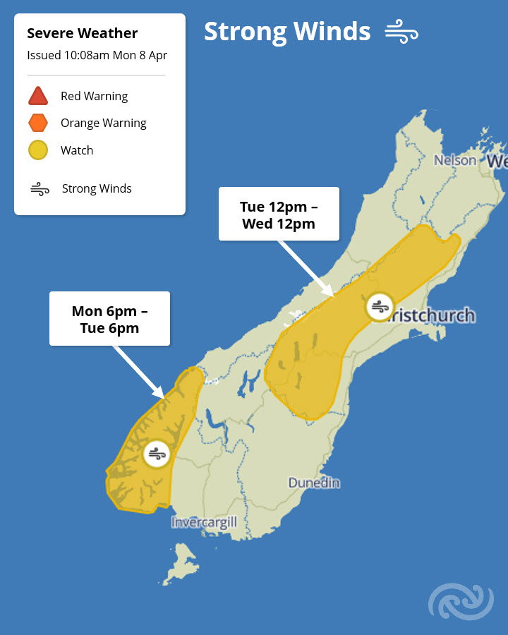 🟡Severe Weather Update🟠 Starting tonight, a major weather system brings rain to Aotearoa NZ for the next few days, starting in the west Watches and Orange Warnings are out for Heavy Rain and Strong winds - these may be upgraded in the days ahead bit.ly/AllWarnings