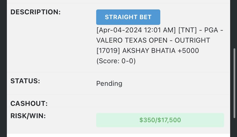 MattVincenziPGA's tweet photo. Cash that!!! Akshay gets it done and we’re back in the winner’s circle. 

Never a doubt!

Big tickets baby 💰 💰 💰 https://t.co/h4J5EyXP3x