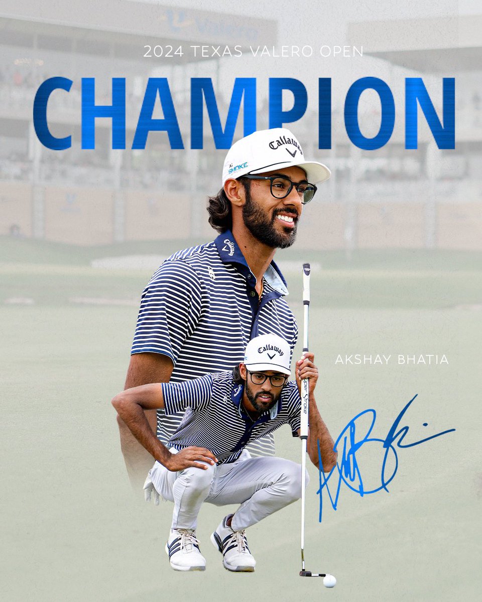 DIALED IN ALL WEEK LONG @akshaybhatia_1 with an incredible display en route to his second PGA Tour win. He punches his ticket to Augusta 🔥