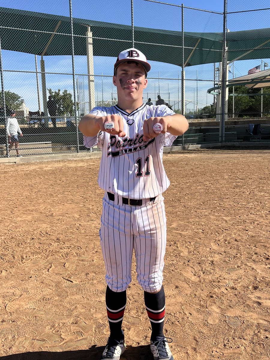 DallasPatriots's tweet photo. Big weekend for 14U Dallas Patriots - Mayo who won their event in The Colony today. They went 5-0 and only allowed one run on the entire weekend! Tim Hill was named MVP of the event after throwing a no hitter in the championship! Let’s go boys!! 🔥@LandryMayo @LoganStout https://t.co/bZ5pOGLr0c