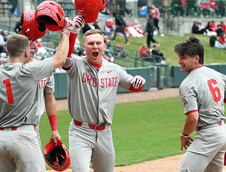 Okuley's grand slam sinks Nebraska, guarantees Buckeyes the finale of the series. Read: pressprosmagazine.com/2024/04/07/oku…