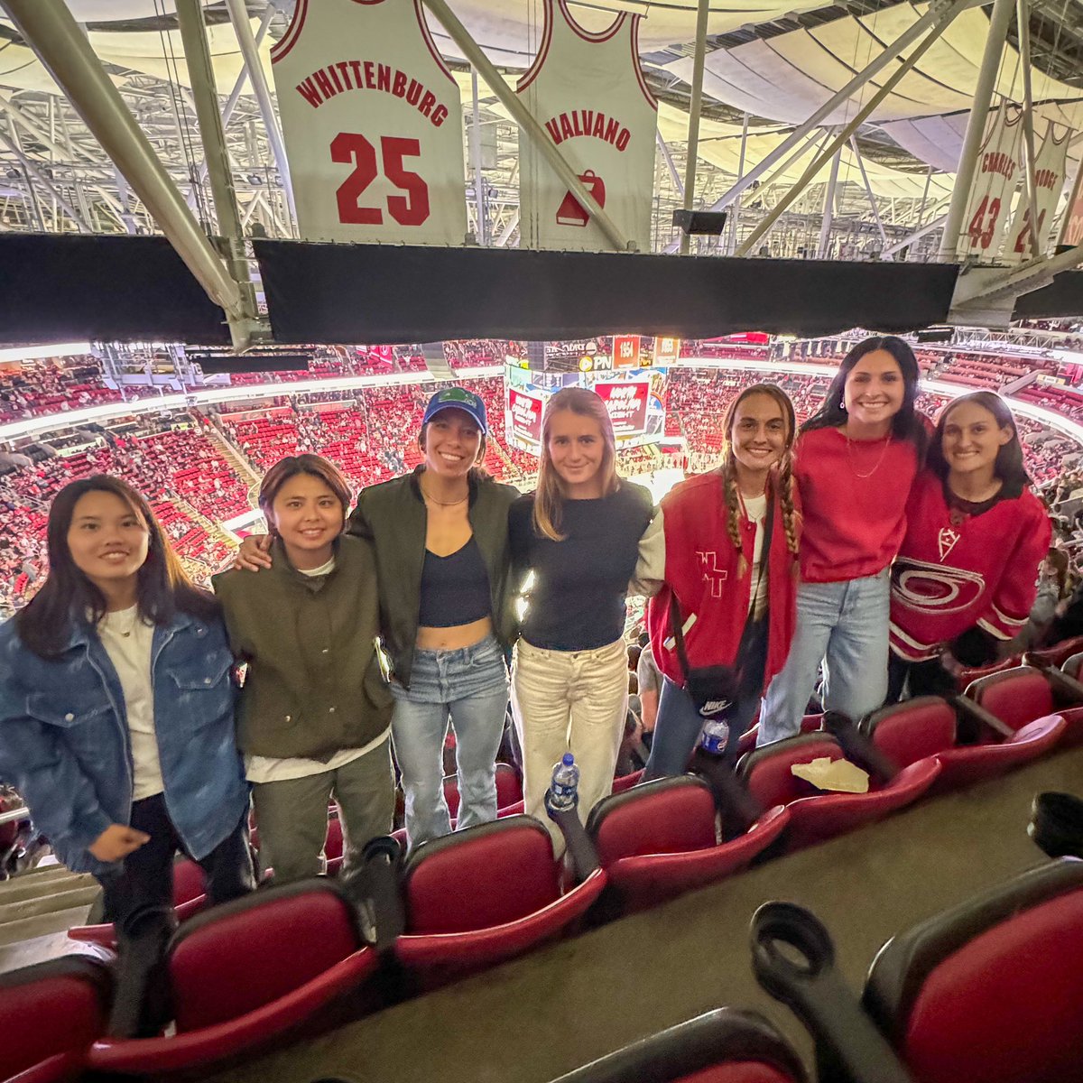 Showing up for the @Canes on fan appreciation night ❤️ #ForTheLove