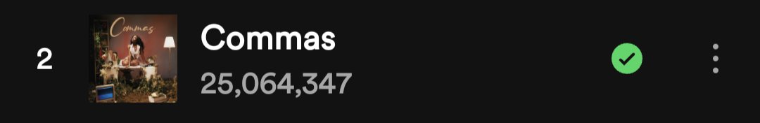 25 Million Streams on Spotify for Commas! 🙌🏾✨🎊🎉🎊🎉🎊🎉🎊