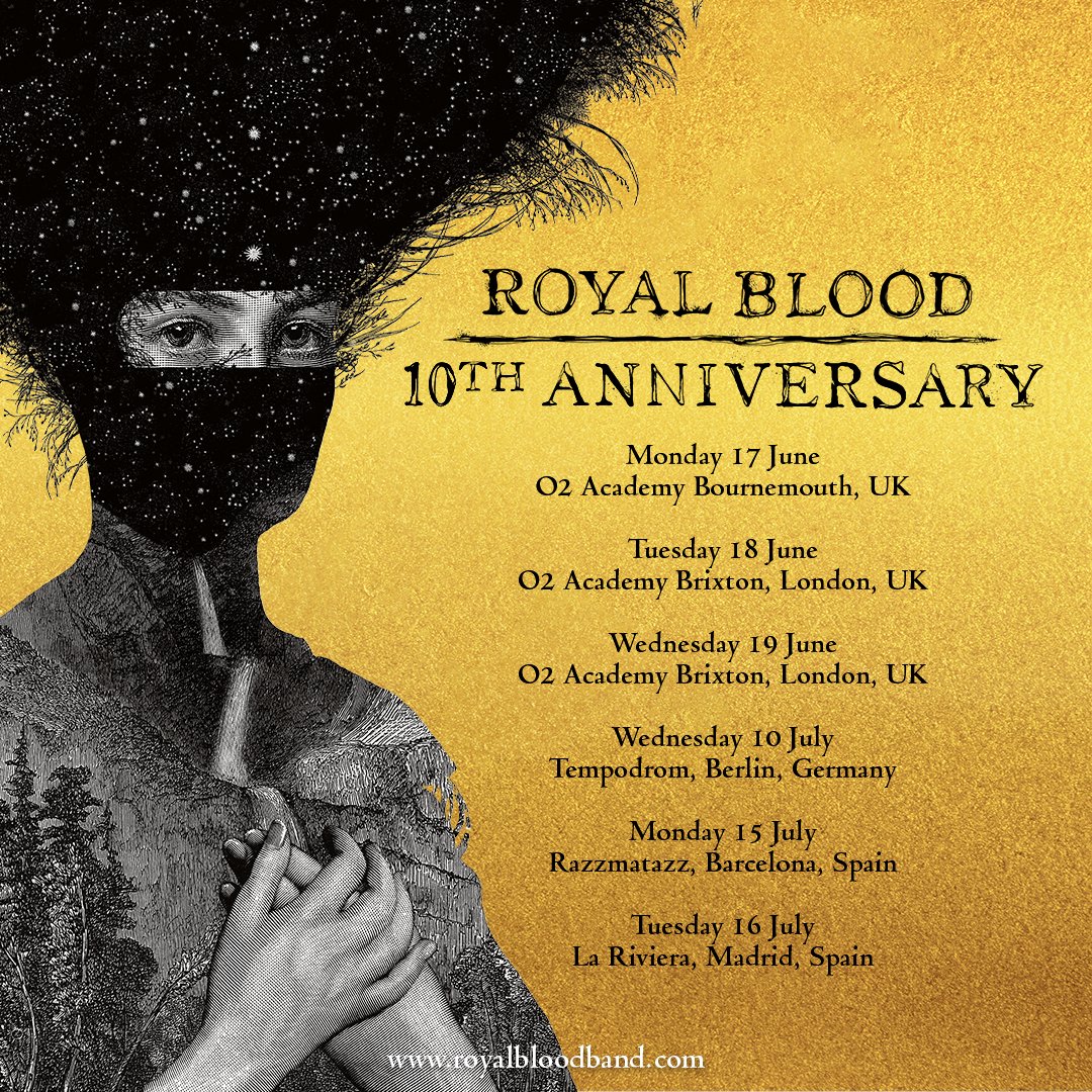 Pleased to announce we are adding a 10th Anniversary warm up show at the @O2AcademyBmouth on the 17th June, ahead of our shows at @O2AcademyBrix. Sign up to our mailing list for access to the exclusive fan presale on Wednesday 9am. General on sale begins 9am on Fri 12th April