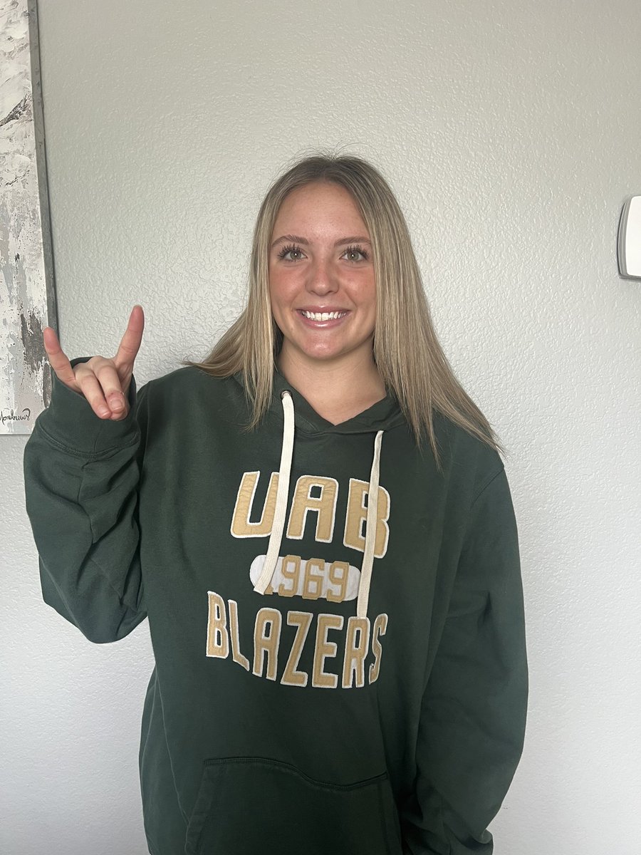 I am so proud to announce that I have verbally committed to play D1 soccer at the University of Alabama Birmingham! Thank you God for everything, and this amazing opportunity. A big thank you to all of my coaches and teammates as well. GO BLAZERS!