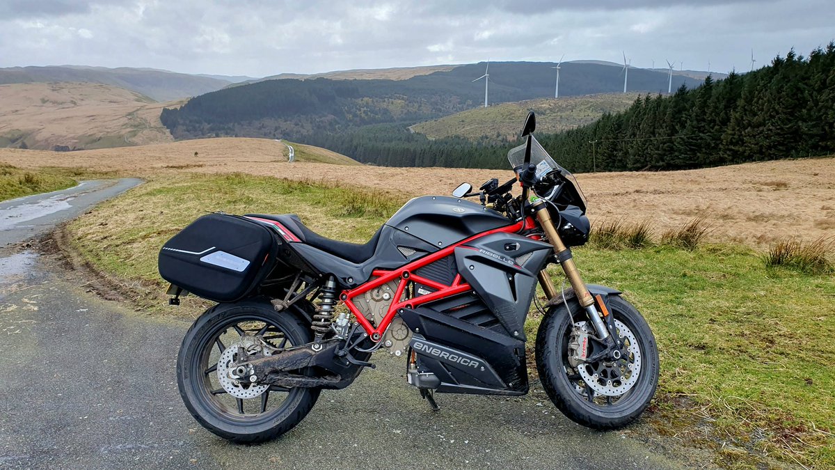 A great weekend's motorcycling in Wales on my all-electric Energica Eva Ribelle, with 540-ish miles done since Friday.

Pretty windy, but nothing can spoil the views and great roads! 😊👍

Almost 14,000 miles done on this bike in two years. The average car driver's mileage