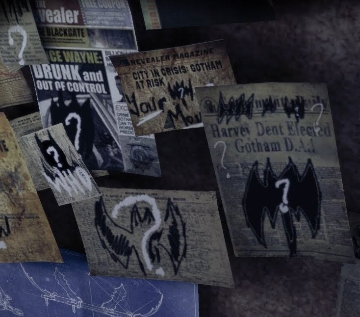 the_whar's tweet photo. In Arkham Origins, you discover that Riddler has Batman's identity narrowed down to either Bruce Wayne or Harvey Dent. And yet, in Arkham Knight, he doesn't believe it when Batman's identity is revealed to be Bruce. This is a subtle reference to the fact that he is stupid. https://t.co/I7OiAAERLO