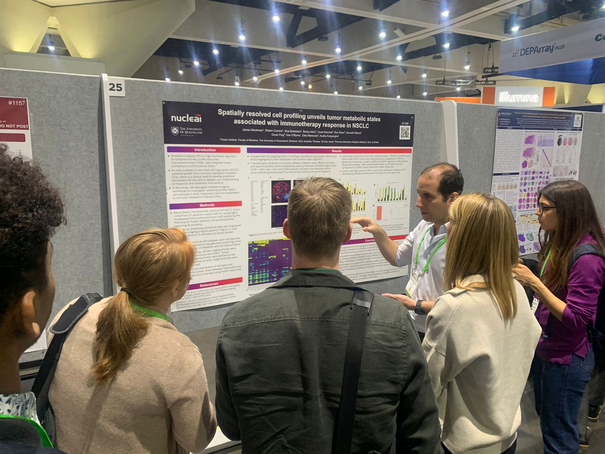 Catch Dr. Ettai Markovits by poster #1158 to learn more about metabolic states associated with immunotherapy response in #NSCLC #spatialbiomarkers #digitalpathology #immunotherapy