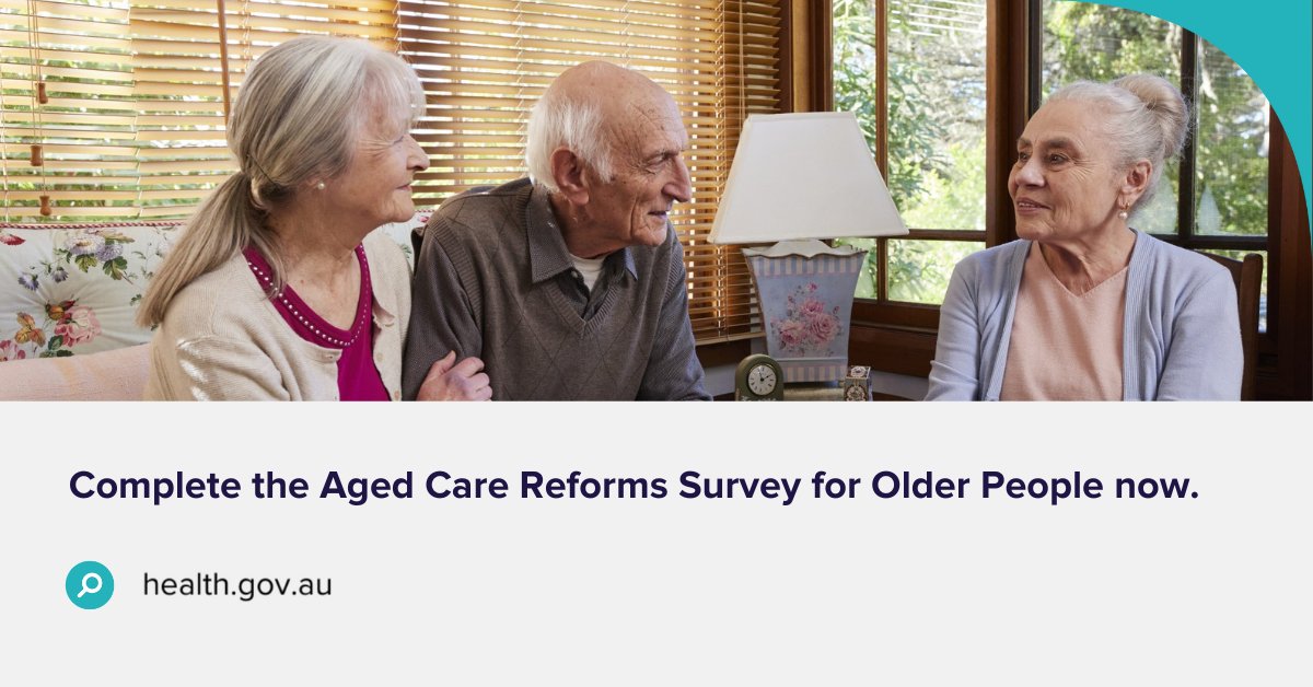 📣 Tell us how you feel about the changes to aged care. 📆 Our survey closes Friday 19 April 2024. Have your say at 💻 healthau.au1.qualtrics.com/jfe/form/SV_0N…