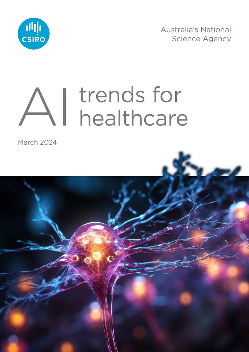ADNeT_Australia's tweet photo. Artificial intelligence is more than ChatGPT. It may hold one of the keys to diagnosis, treatment &amp; management of Alzheimer’s disease. @CSIRO ’s Australian e-Health Research Centre new report, AI Trends for Healthcare shows how CSIRO applies AI in research https://t.co/zy9aZemlfB https://t.co/fDi5wbNMTX