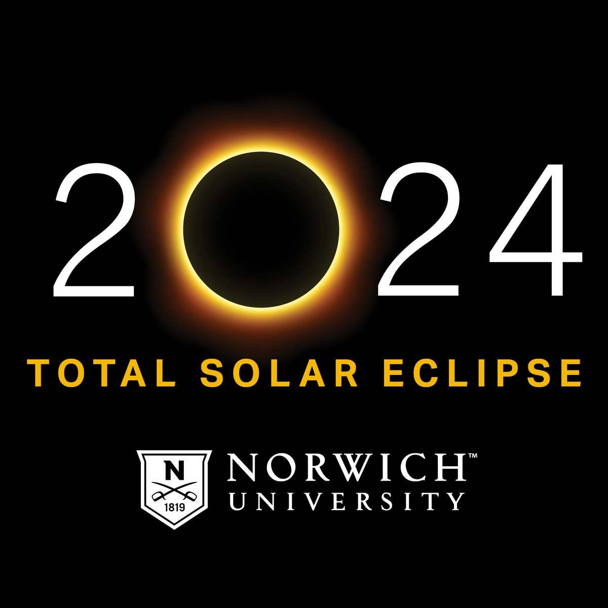 Tomorrow we'll be at Norwich University's Softball Field for the 2024 North American Solar Eclipse! And don't worry about the glasses, we've got you covered! Set your watches for 2:14 PM, you won't want to miss when the sun completely vanishes at 3:26 PM!