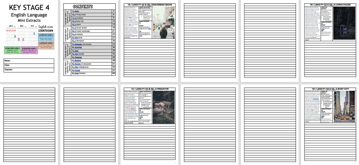 Have placed this booklet online-20 mini practice Qs, all including a Q5, based on AQA English Language. 
Essentially there are mini extracts to do lots of independent practice with space to write.
Ideal for tutor time/intervention/tutoring.
laurawebbcpd.com/resources/#lan…
<a href="/Team_English1/">Team English</a>