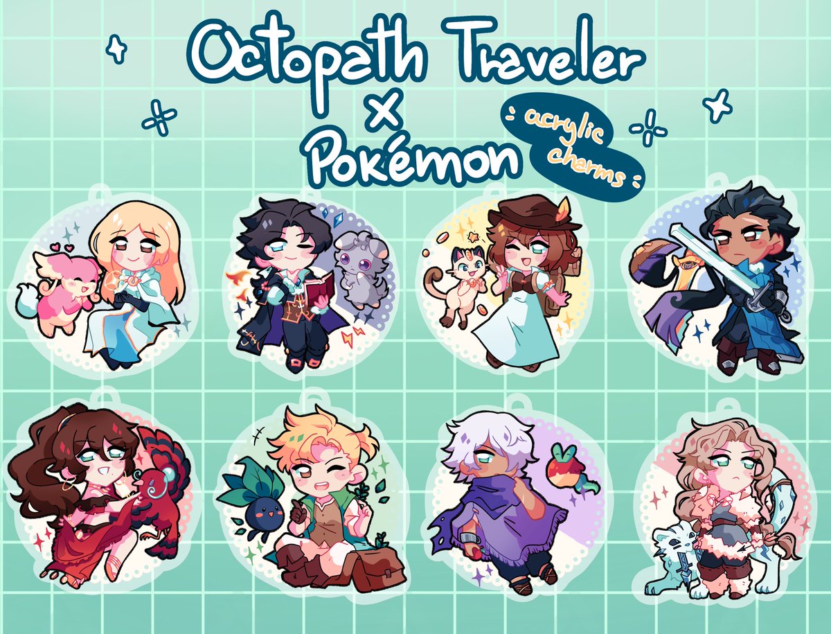 The ot1 x pokemon charms designs are completed! I’ll just add some bonus charms + the Frieren ones and then I’ll just have to figure out how to open a shop hahaha