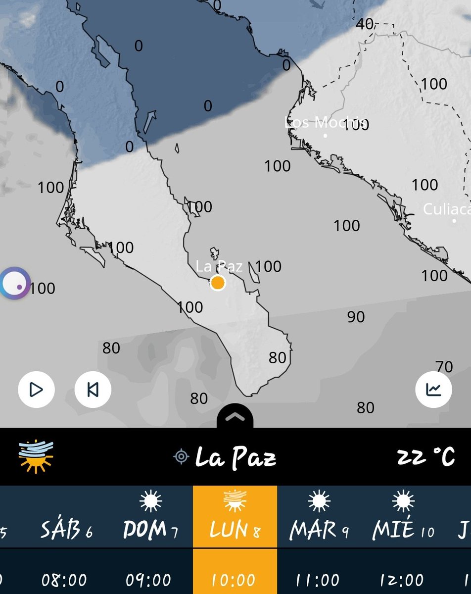 El tiempo y clima en La Paz BCS México tweet media