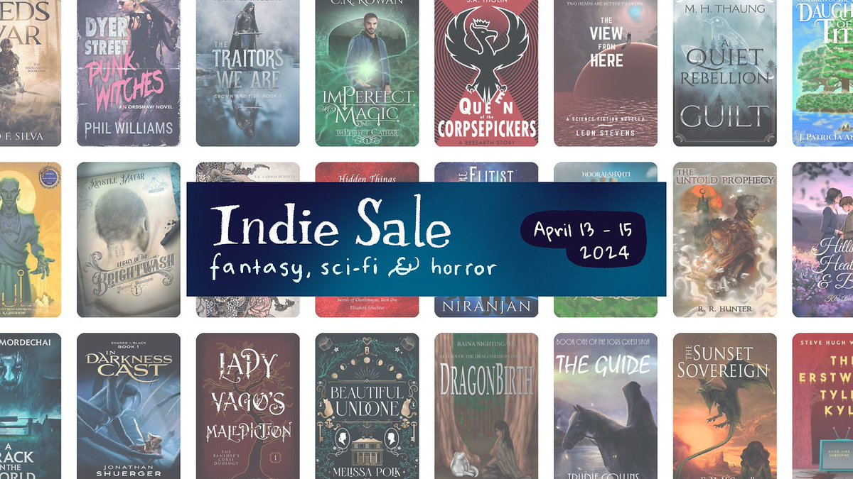 I read so many great books last year thanks to @Narratess Indie sale! Two of my favourites are in this year's promo (along with Queen of the Corpsepickers)! Lady Vago's Malediction by @AKMBeach The Erstwhile Tyler Kyle by @SteveWestenra Fantastic books, well worth reading!
