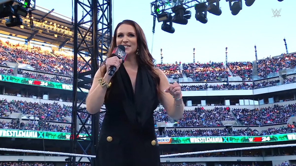 Here is Stephanie McMahon at Wrestlemania Sunday #WrestleMania #WrestleMania40 #wrestlemaniaxl #WrestlemaniaSunday