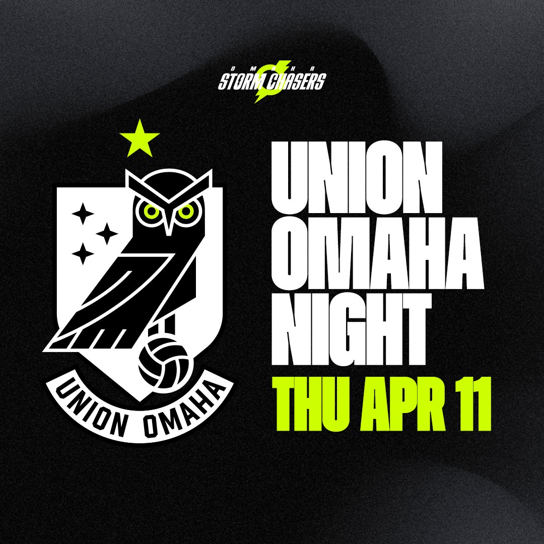 ICYMI: April 11th is Union Omaha Night! It's also Thrifty Thursday presented by @pinnbank! Get a baseline box or berm ticket, select concessions items, medium fountain Pepsi products, and Ale Storm & Busch Light cans for just $3 each! 🎟️: bit.ly/3ZqQAje
