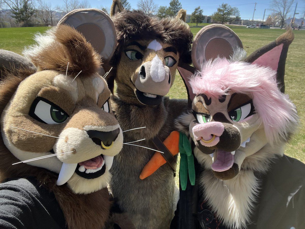 Fur meet today 💕 haven’t gone to one in a while, felt super refreshing 💕 @lilmeanyeen @rodeoyote @foxembers @Buckwild_horse