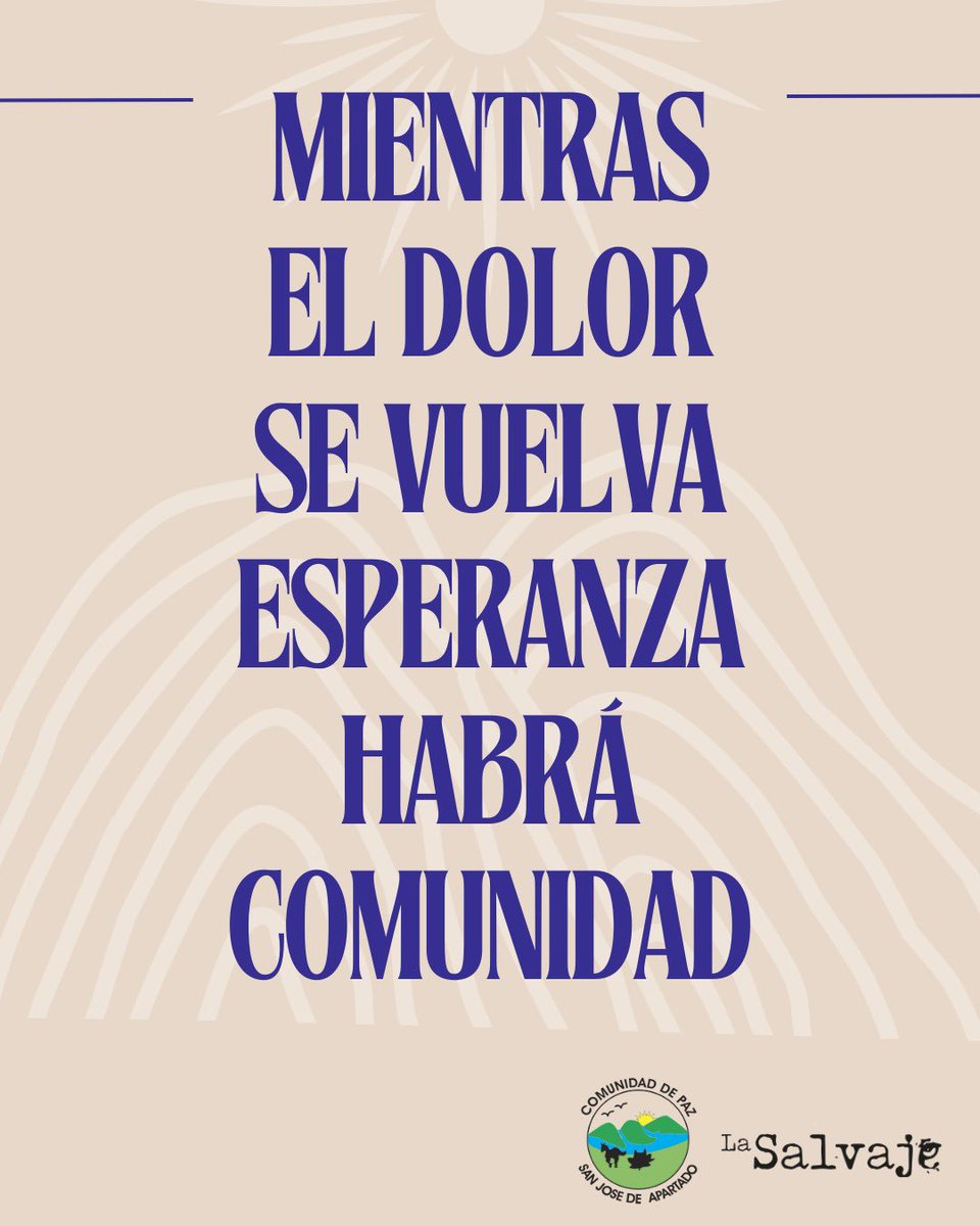 LaSalvaje's tweet photo. El 23 de marzo de 1997, en medio del paramilitarismo y la complicidad estatal junto a sectores empresariales, la @cdpsanjose tomó la decisión de suscribir una declaración pública. Esto ha sido un ejercicio de resistencia, para vivir en medio de la guerra sin ser parte de ella. ✊ https://t.co/15eqqC9Ylk