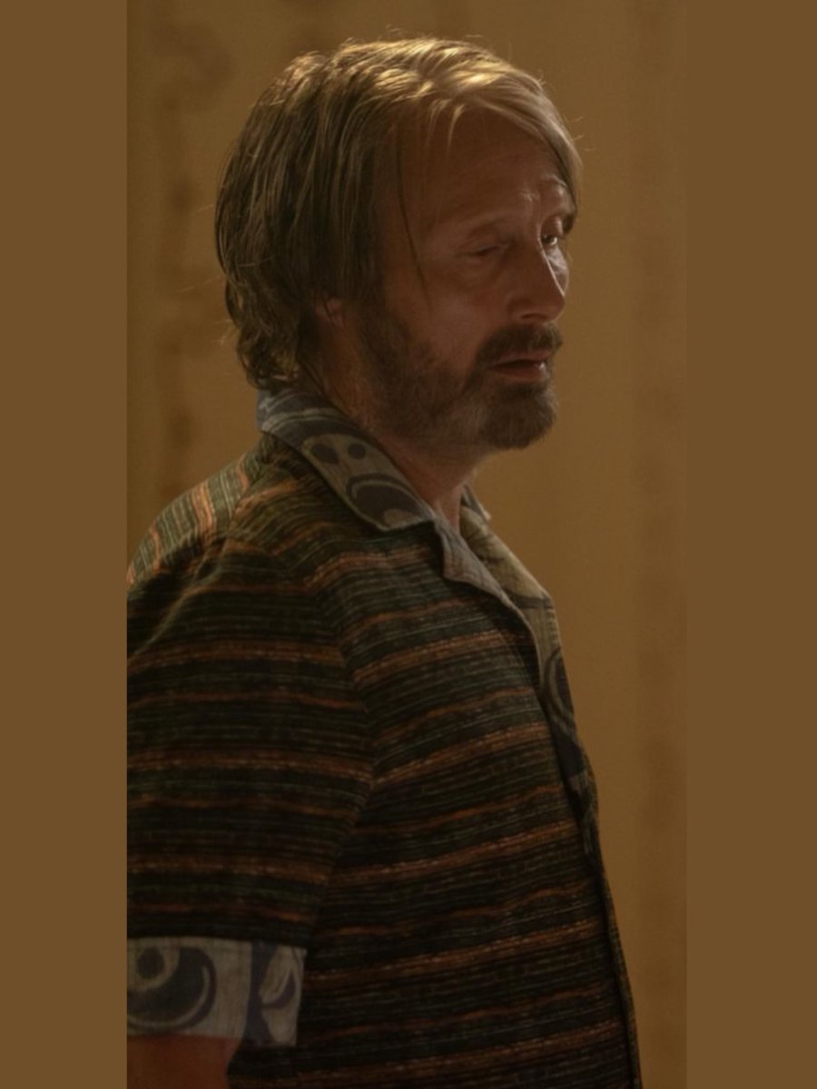 THE SCRUFF 
THE HAIR
THE PATTERNED SHIRT

MADS MIKKELSEN SIR GIVE ME A CHANCE