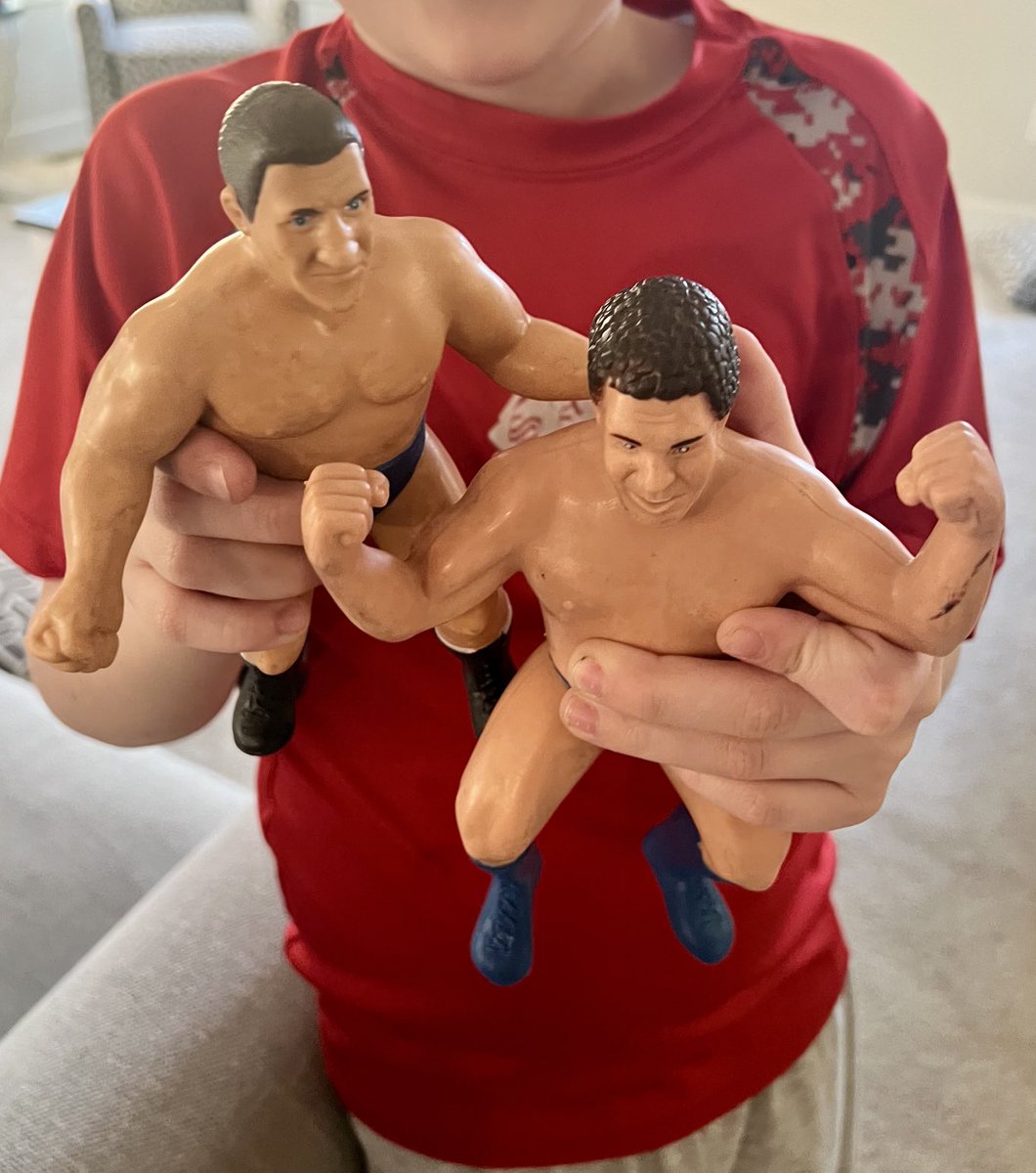 The kid has his own wrestlemania— Bruno vs Andre.