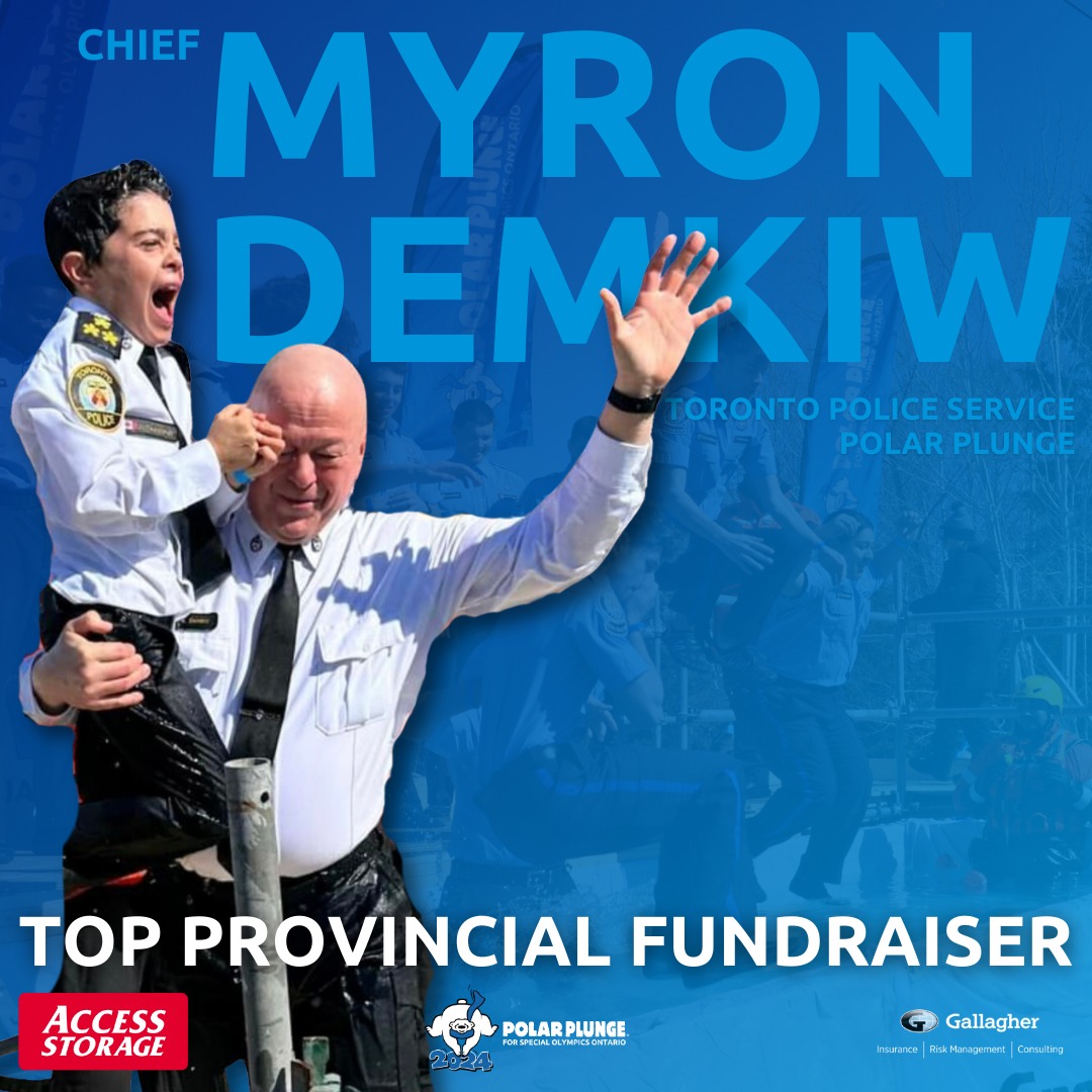 SOToronto1's tweet image. Congratulations to @TorontoPolice Chief Myron Demkiw for being named this year's top provincial fundraiser once again! Thank you, Chief, for your continued dedication to #FreezinForAReason and supporting @SOOntario!
@LETRToronto @torchrunontario @TPSMyronDemkiw