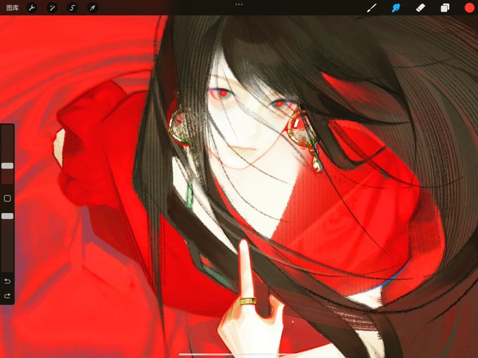 「red eyes red theme」 illustration images(Latest)