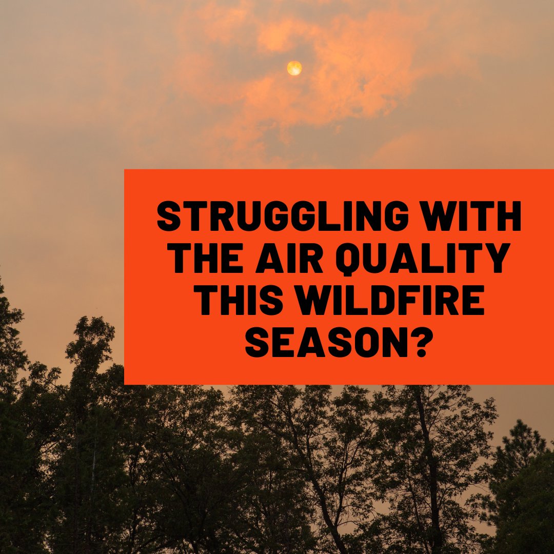 Struggling with the air quality this wildfire season? Seek out your favourite community space or by investing in a portable indoor HEPA air filter. #wildfiresafety #planetaryhealth #nurses4climatechange #climatechange #AirQuality