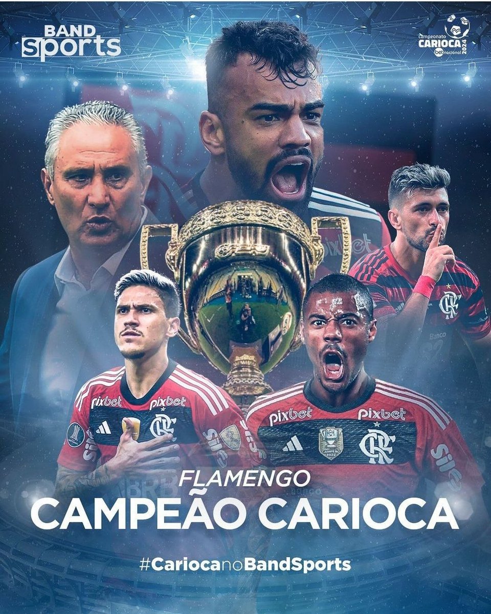 Flamengo é Campeão, 38 vezes, do Rio. Campanha imbatível e incontestavel do rubro-negro no primeiro ótimo trabalho de Tite no comando do Flamengo. O @bandsports contou a história para você. Parabéns Nação, celebre muito o título invicto. #CariocanoBandsports