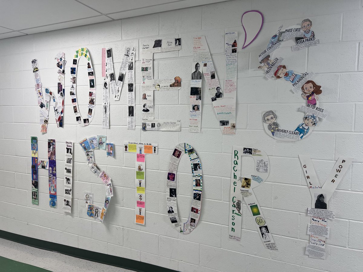 mrswoods22's tweet image. Why should we only celebrate women in March! We made a collage of many “wonderful” women from the past and present.⁦@LC22Connelly⁩ ⁦@LynnCrestTigers⁩ #1WTSD
#22Tigers
#WTSD_DEI