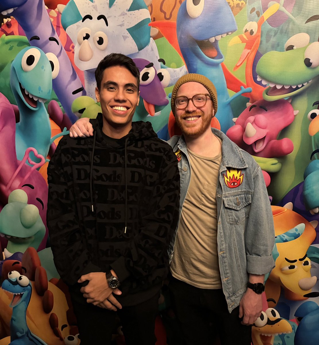 IRL events will always be the alpha! 🗽 Started working for @Claynosaurz almost a year ago & finally had the pleasure of meeting @Cabanimation 🦖 My experience working along side this team has been like none other & you better be ready for this IP to take over the world 😤