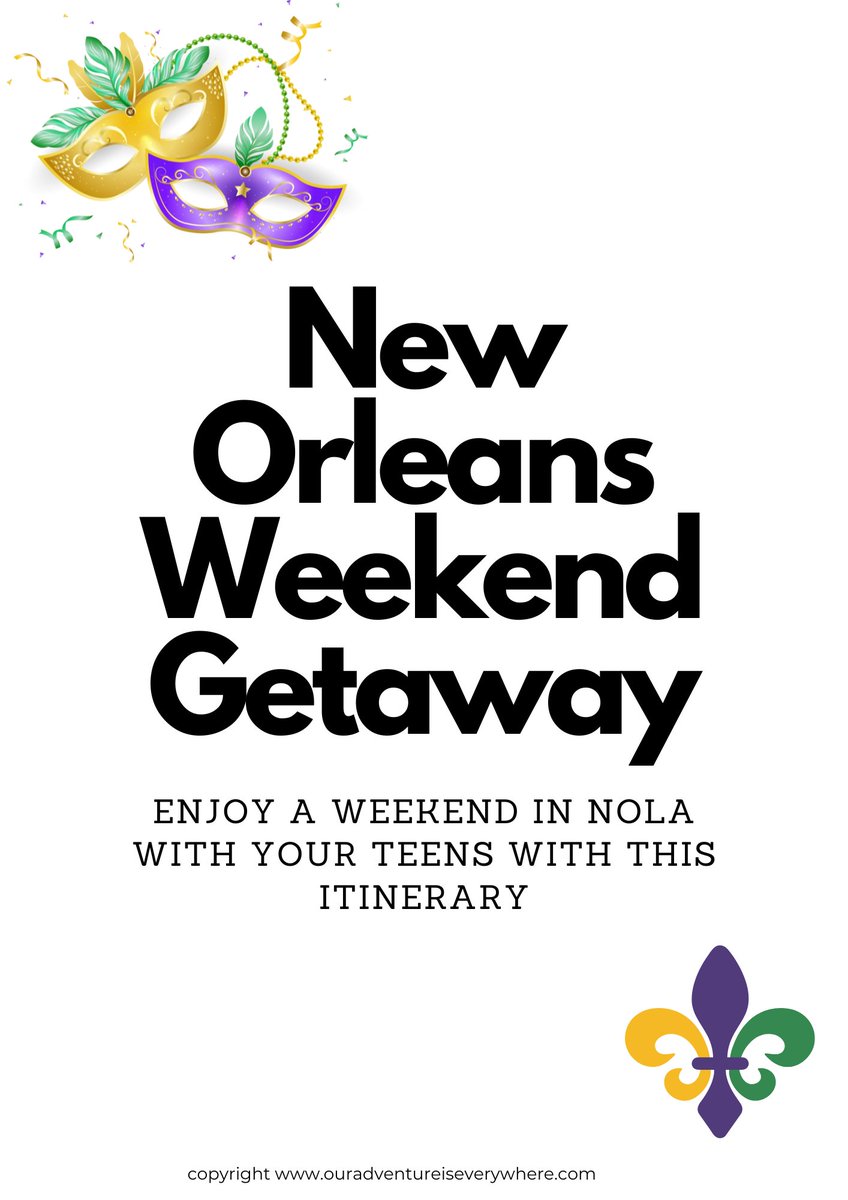 New Orleans with Teens Weekend Itinerary by AdventureFunUS etsy.me/49sEcnv via @Etsy