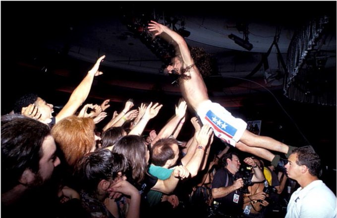 Soundgarden at RIP! Magazine Party, 1991. Photo by Jeff Kravitz.