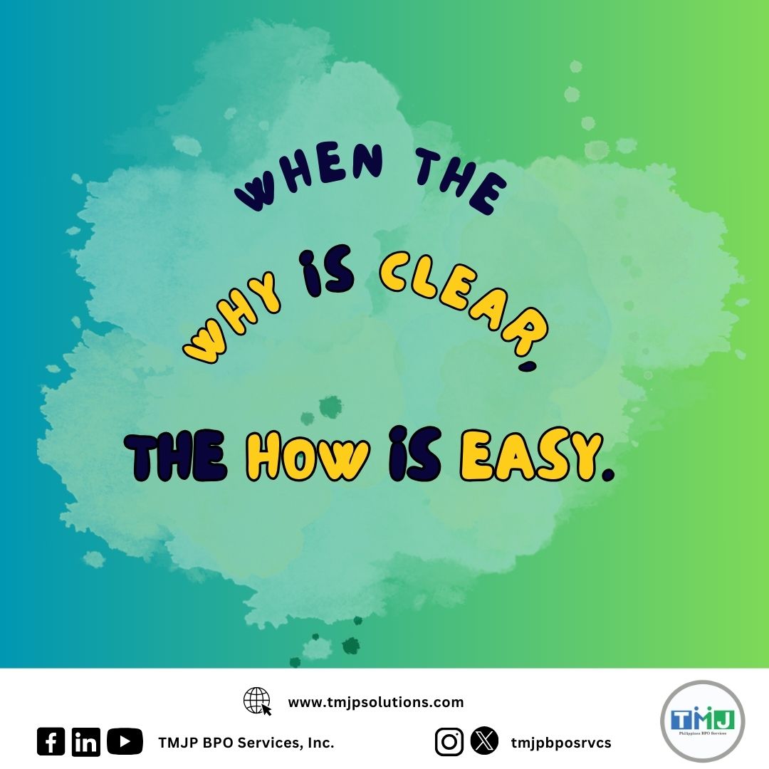 tmjpbposrvcs's tweet image. When you have a clear sense of purpose, it will provide you with clarity and direction towards your goals. 💙💚

#MondayBoost #MotivationMondays #MondayMindset #TMJPBPOMotivation