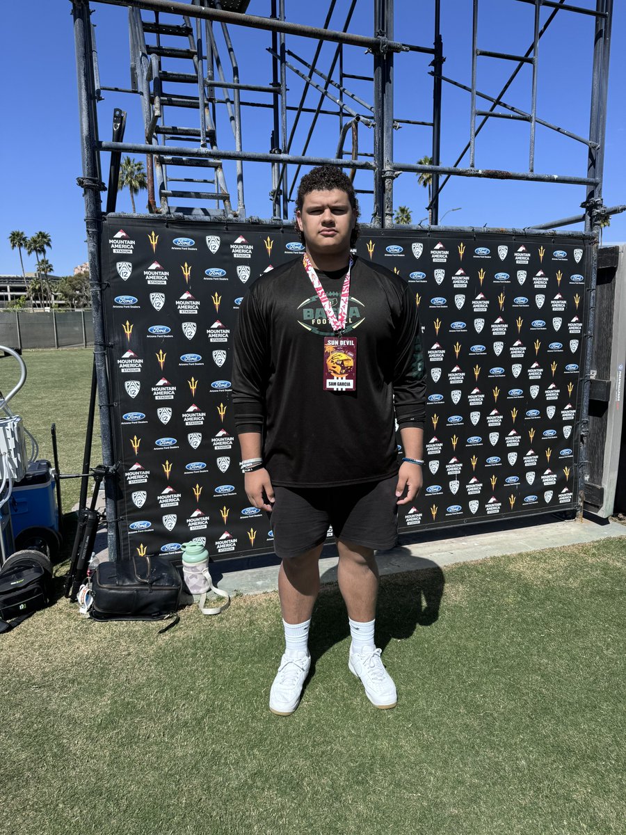 ASU Spring Practice Day 6 was packed!!! In state talent came out big time!! (Pt.6) @bashagridiron OL Sam Garcia a ‘25 6’5 300+ Lineman has been one of the best in his class in AZ his whole career.. had a great off season.. Was absolutely dominant at the Under Armour camp in…