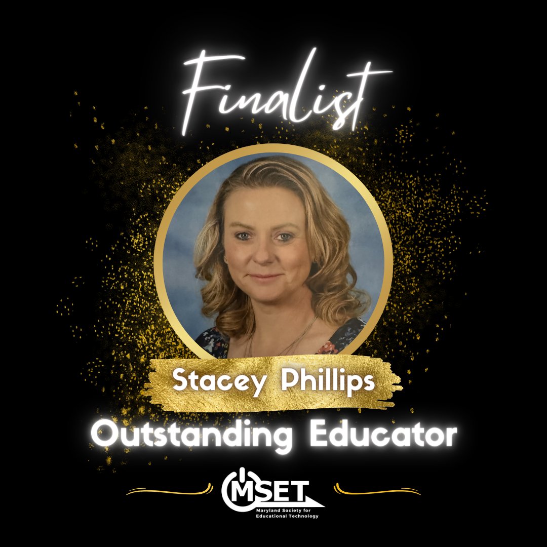 🌟 Big congrats to Stacey Phillips from @AACountySchools, a finalist for the MSET Outstanding Educator Award! 🏆 Her work as a Media Specialist and Tech Coach has been transformative, nurturing lifelong learners and digital citizens. #MSET #EdTech