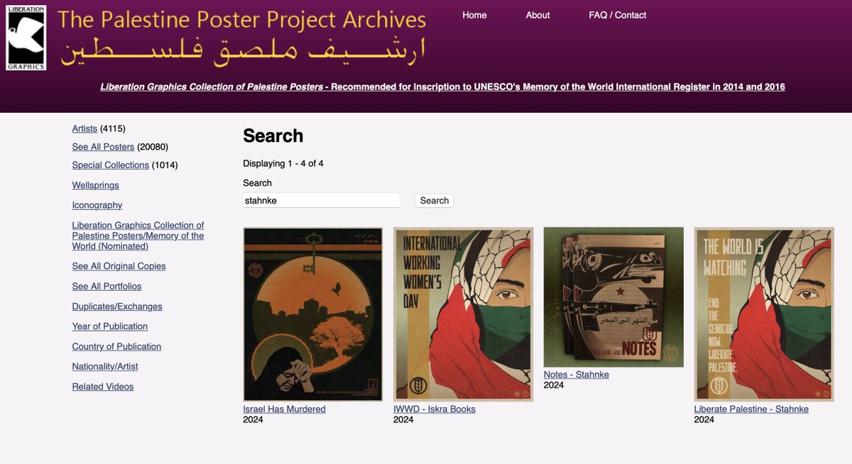 We’re quite honored to have some of our @iskrabooks artworks listed through the Palestine Poster Project Archives. All power to Palestine!