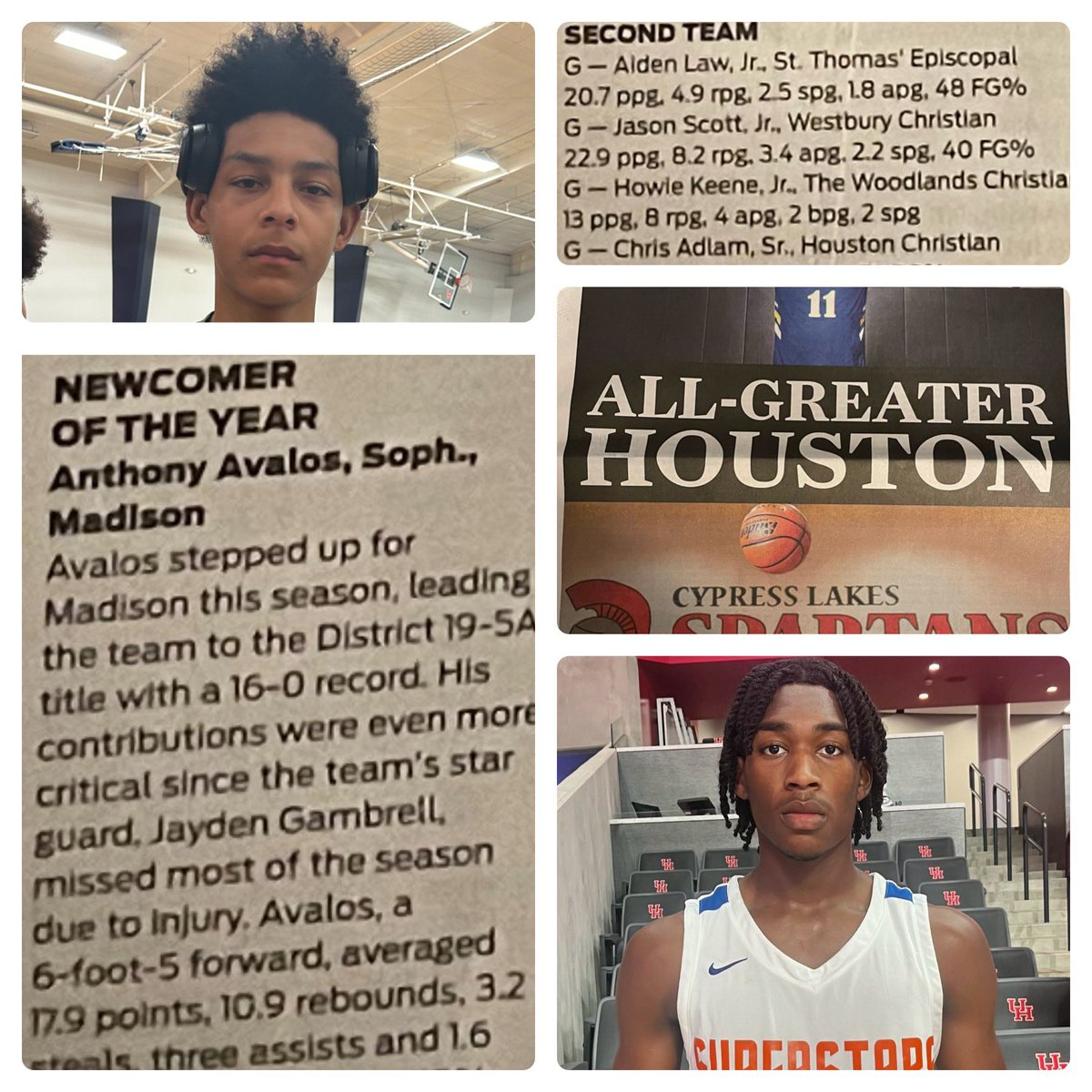 Congratulations to Superstars @ihoopchris_ for making All~Greater Houston 2nd team and @AnthonyAva79191 Newcomer of the Year! #keepshining✨ @jeurey1962 @young_murf @Marlinbball @HCStangsMBB @TexasHoopsGASO @RcsSports @bigsloan32 @SJBasketball14 @ihss_houston se