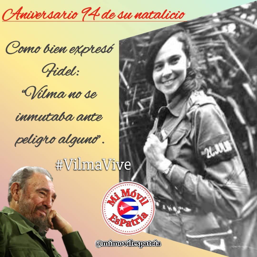 Desde los#CDRCienfuegos rendimos  homenaje  a Nuestra por Siempre #VilmaVivePorSiempre #CDRCuba #VilmaEspín