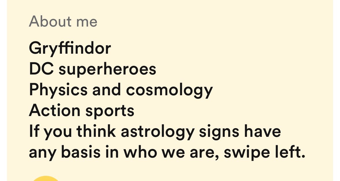 Idk this was silly to me. i feel like you cant say that about astrology while having your h*gwarts house in bio.