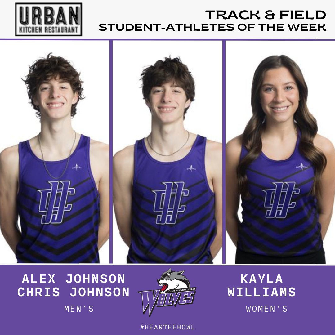 Our Urban Kitchen Restaurant Athletes of the Week. Chris & Alex Johnson ran PR's in the 800 - 1:56.61 & 1:56.81. Were part of the season best 4x400, all in top 3 for Nat'ls. Kayla Williams ran her 1st 100 M hurdles, ran a PR in 4O0 hurdles. Both are currently top 5 for Nat'ls