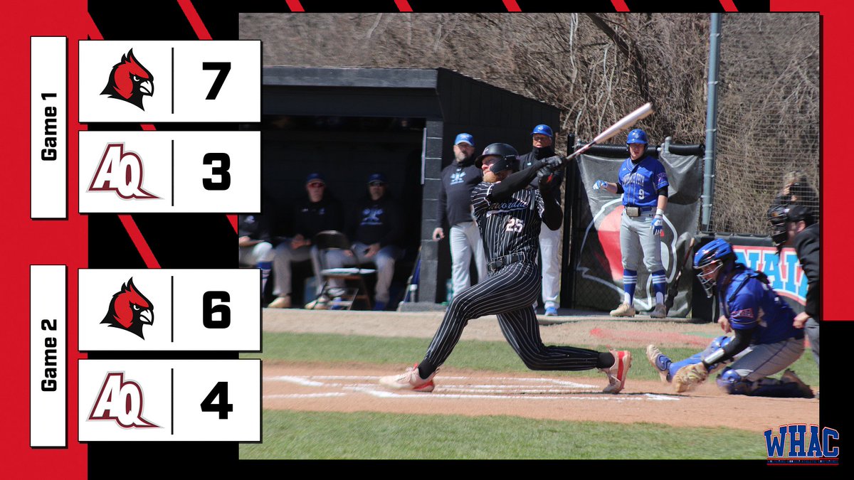 ⚾️FINAL⚾️ @CUAABaseball takes two from Aquinas to win the series 3-1! #gocards