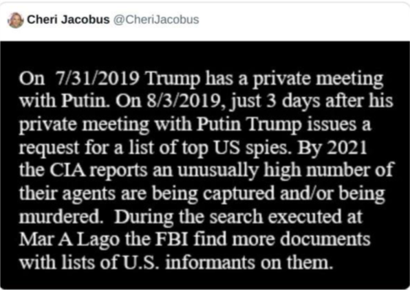 Keep retweeting this. The Rosenbergs were executed for far less while Traitor Trump is the Republican presidential nominee. This is straight up treason & don't forget that Cannon knows it. Everything Smith knows, Cannon knows, yet still helping Trump walk free. @CheriJacobus