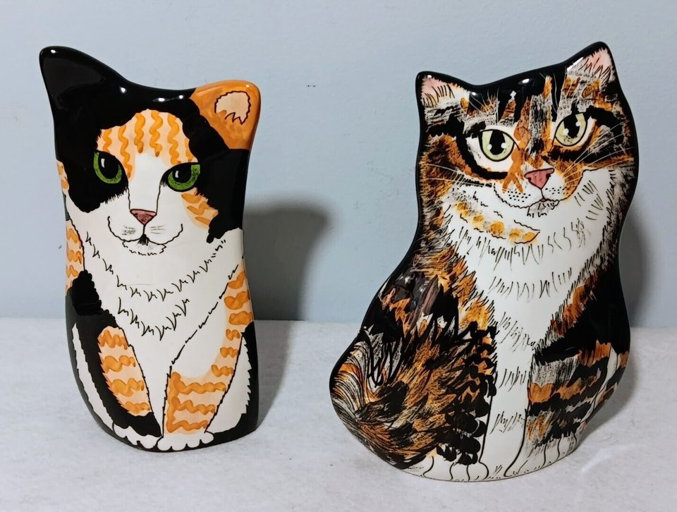 Check out Two Cats by Nina (Nina Lyman) 8' Ceramic Vases ebay.com/itm/2858035880… #eBay via @eBay 
#CATSBYNINA #cats #catlovers #catdecor #catdecoration #collectibles #ebayfinds