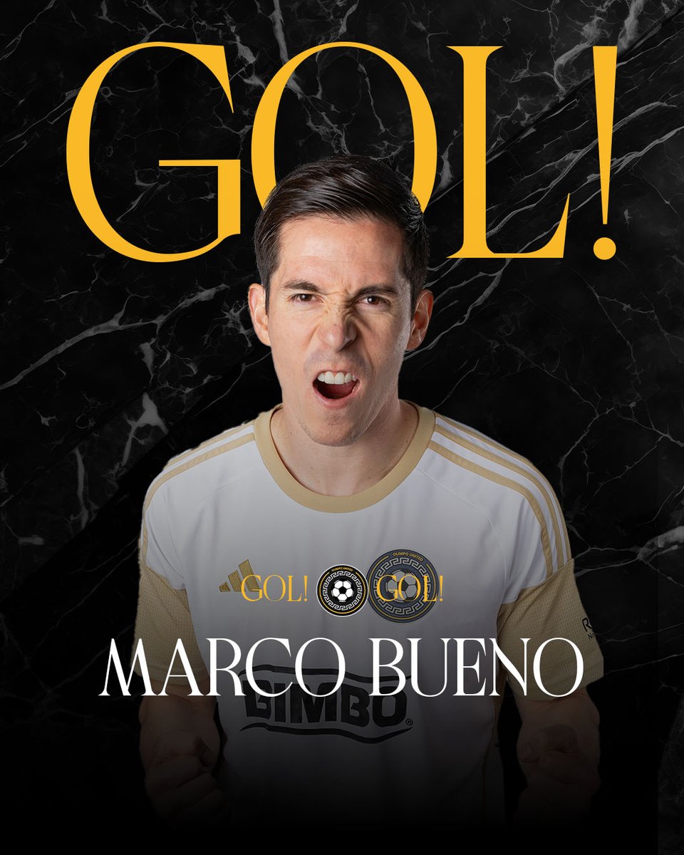 🕑 38' | GOOOOL. Marco Bueno nos acerca al marcador, con un arbitraje muy cuestionable. 🏛️ 1 - 2 🇻🇪 #OlimpoUnited #VamosOlimpo