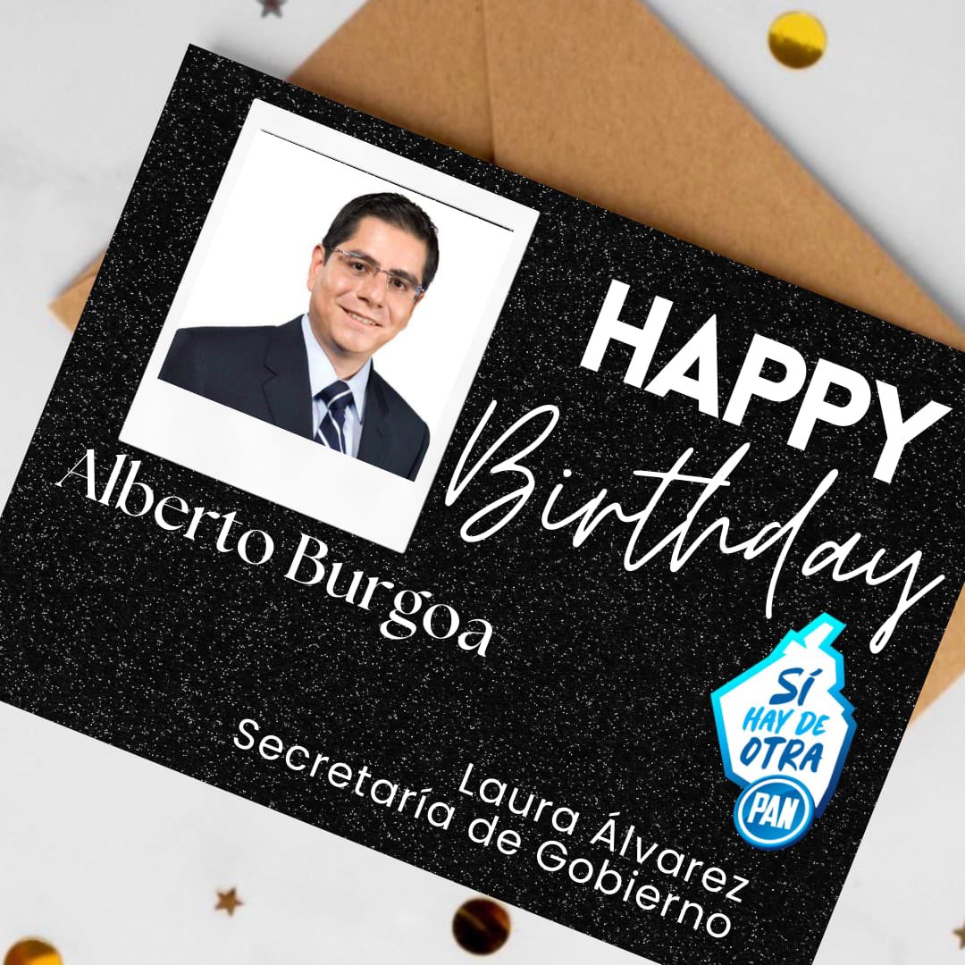 Sistema PAN CDMX (@sistemapancdmx) on Twitter photo Hoy le deseamos un muy feliz cumpleaños a nuestro Concejal <a href="/aburgoam/">Alberto Burgoa</a> 🎂
Esperamos que sea un extraordinario día en compañía de tus seres queridos ¡Un fuerte abrazo! 🎉 Hoy le deseamos un muy feliz cumpleaños a nuestro Concejal <a href="/aburgoam/">Alberto Burgoa</a> 🎂
Esperamos que sea un extraordinario día en compañía de tus seres queridos ¡Un fuerte abrazo! 🎉