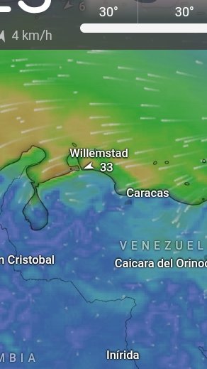 19:30 HLV #07Abr
@meteoesparta @meteoccs @MeteoCumana @MeteoLaGuaira @NoticiasdeAqui 
Atención fuertes vientos sobre el norte de Falcón . Norte de La Guaira 
Isla los Roques  ,norte del Zulia a esta hora . Vientos sostenidos entre 33 a 38 km/Hr y ráfagas entre 38 a 44 km/Hr