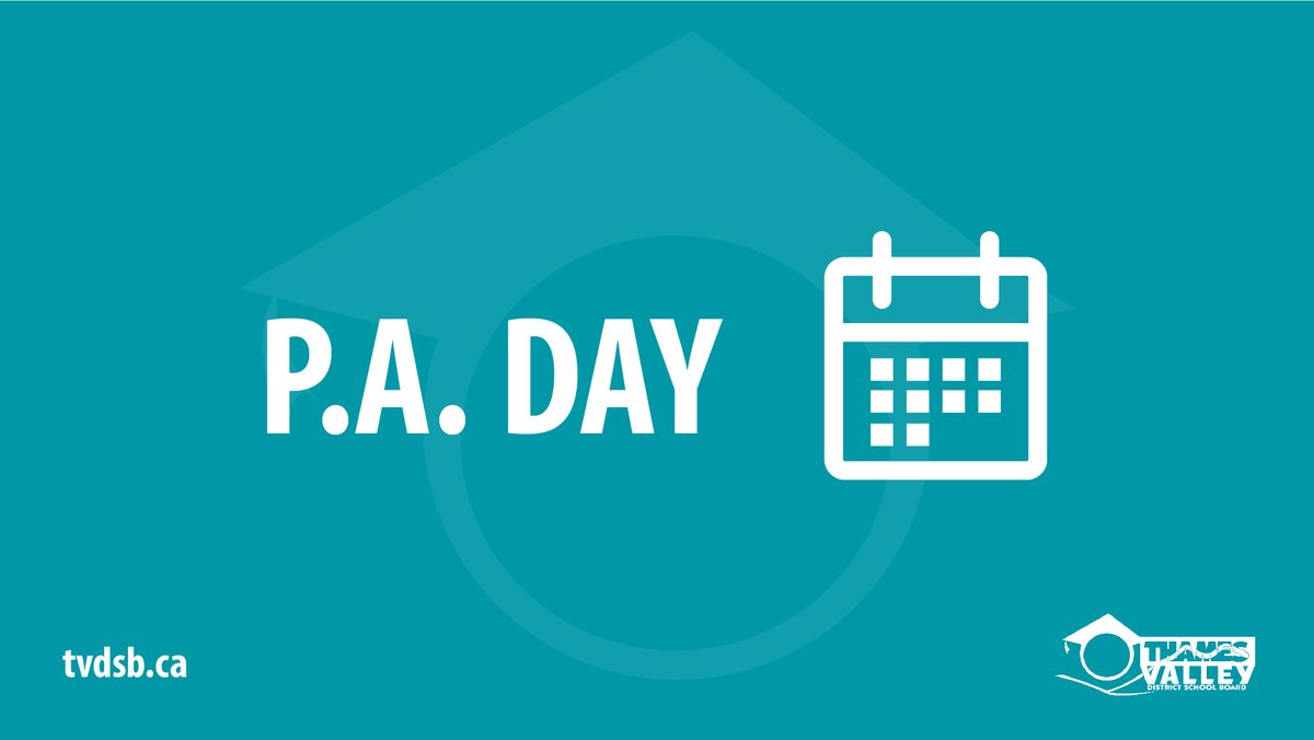 REMINDER: Tomorrow (April 8) is an Elementary and Secondary PA Day!